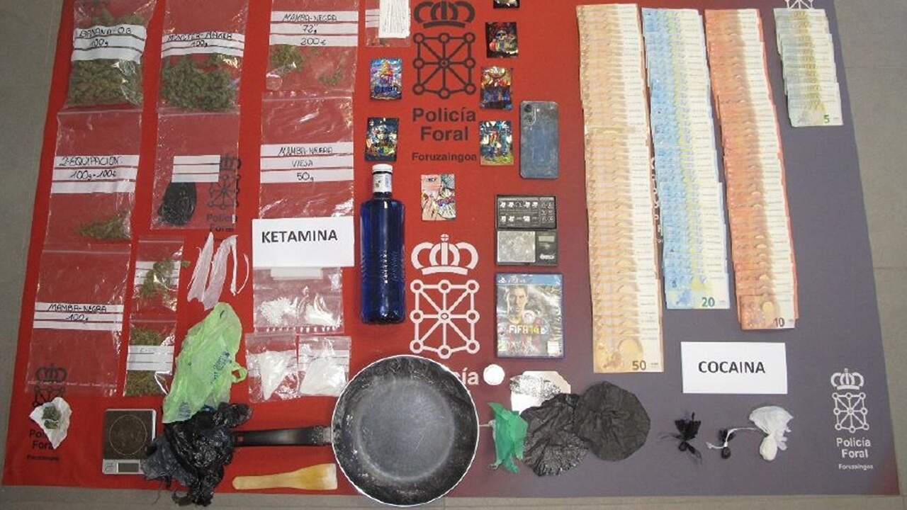 La Policía Foral descubre un punto de venta de drogas en Lodosa tras meses de investigación iniciada por los vecinos